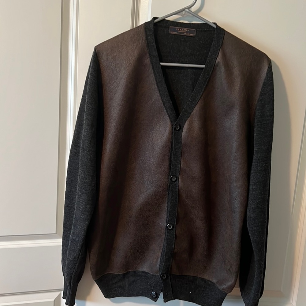 Mens Zara cardigan sweater